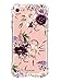 luolnh Compatible with iPhone 5 case,iPhone 5s Se Case with Flowers, Slim Shockproof Clear Floral Pattern Soft Flexible TPU Back Cover -3 Color Flowers