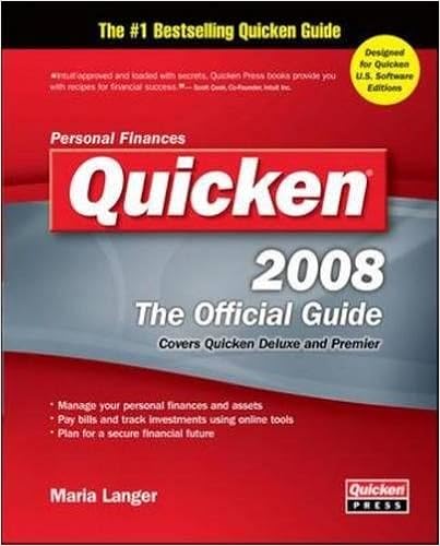 Quicken 2008 The Official Guide Quicken The Official Guide - 