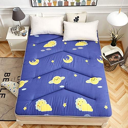Huayer Comfort Mattress Bed Mat Portable Folding Tatami Floor Mat,Mattress Topper Queen-king Traditional Japanese Futon Washable-C 150x200cm(59x79inch) (Color : D, Size : 100x200cm(39x79inch))