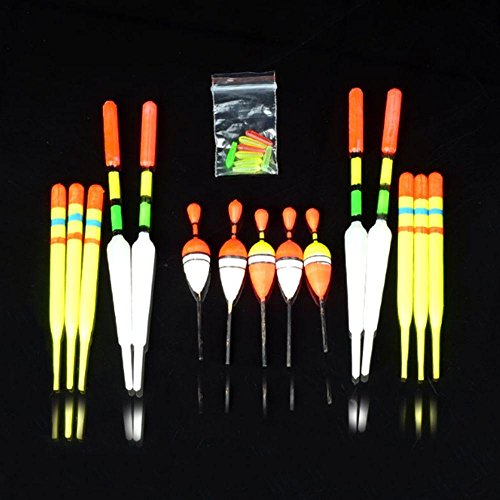 Amapower 15Pcs New Durable Minnow Light Stick Bobber Drift Tube Fishing Float Slip