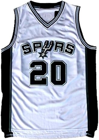 Men's Adult #20 Manu Ginobili Jersey White S