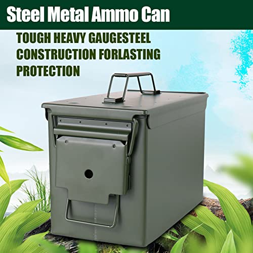 Steel Metal Ammo Can Case Set 30 and 50 Caliber for Military Army Solid