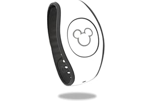 MightySkins Skin Compatible with Disney MagicBand 2 - Solid White | Protective, Durable, and Unique Vinyl Decal wrap Cover | 
