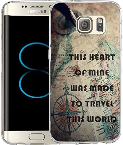 S8 Case Nostalgic Map, LAACO Scratch Resistant TPU Gel Rubber Soft Skin Silicone Protective Case Cover for Samsung Galaxy S8
