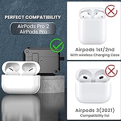 Lopnord Case for Airpods Pro Case Cover with Lock