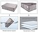 OYT Foldable Closet Underwear Organizer With Lid,Drawer Divider Organizers,Perfects for Sorting Storage Socks,Bra,Scarves and Lingerie in Wardrobe or Under bed,Breathable Washable Oxford Fabric(grey)