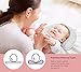 Swish Baby Flat Head Pillow for Sleeping - Head Shaping Memory Foam Pillow for Newborn w/2 Breathable Cotton Pillowcases (Grey Marl)