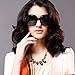 VIVIENFANG Women Classic Oversized Polarized Sunglasses Elegant Fashion Driving Shades For Lady P1981C Black