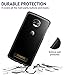 CaseWe - Motorola Moto Z2 Force Protective Bumper Case Cover/Compatible With Moto Mods - Clear & Matte Black