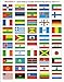 World Flag Stickers - United Nations Sticker Set; 1.5