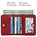 GDTK RFID Blocking Wallet Women's Small Compact Bifold Leather Purse Front Pocket Mini Wallet (Wine Red)