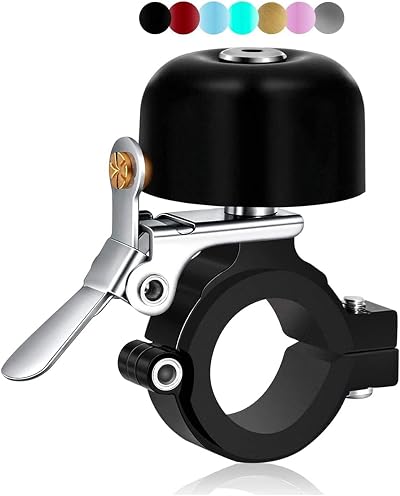 Greallthy Full Metal Bike Bell 80dB 22.2-31.8mm 7 Colors Brass Alloy