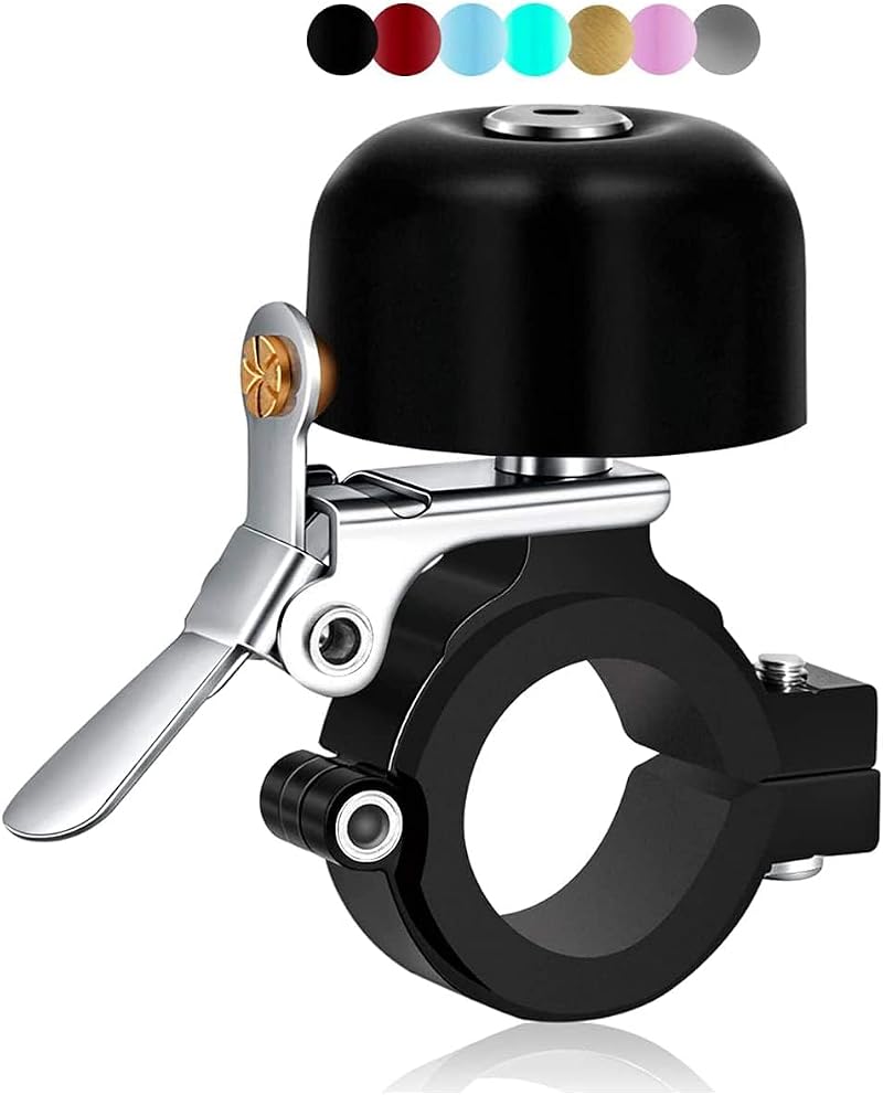 Greallthy Full Metal Bike Bell 80dB 22.2-31.8mm 7 Colors Brass Alloy