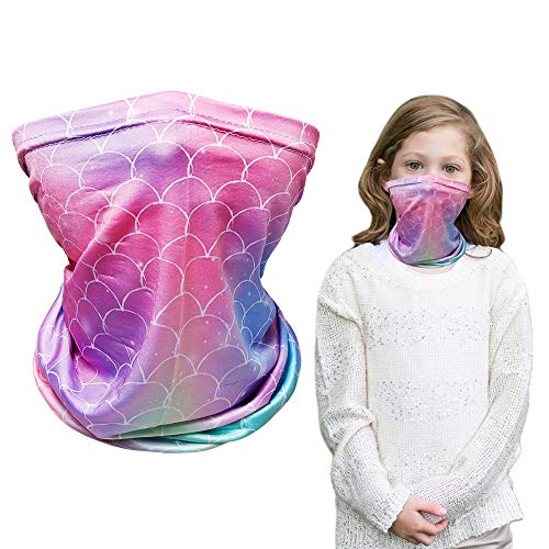Protección solar UV Cuello Polaina Bufanda Cubierta mágica para la cara para niños de 4 a 12 años