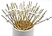 PuTwo Cocktail Picks Handmade Bamboo Toothpicks 4.7” White Pearl in 100 Counts