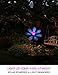 Bright Zeal Metal & Glass Flower Garden Decor Solar Lights