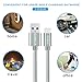USB Type C Cable, 2 Pack (6.6ftx1, 3.3ftx1) Type C Cable with 56k Ohm Pull-up Resistor Fast Charging Nylon Braided Long Cord for LG G6 G5, Galaxy S8/S8 Plus, Macbook 12, Google Pixel XL More,Grey