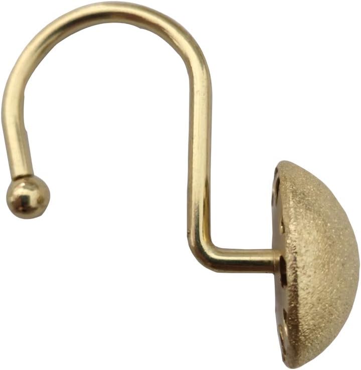 Cyrra Decorative Golden Glittering Bling Shower Hooks Rust