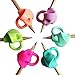 Pencil Grips, Jr.White Soft Finger Grip for Kids Handwriting Posture Correction, Silicone Ergonomic Writing Aids for Adults Special Needs Lefties or Righties Preschoolers Kids