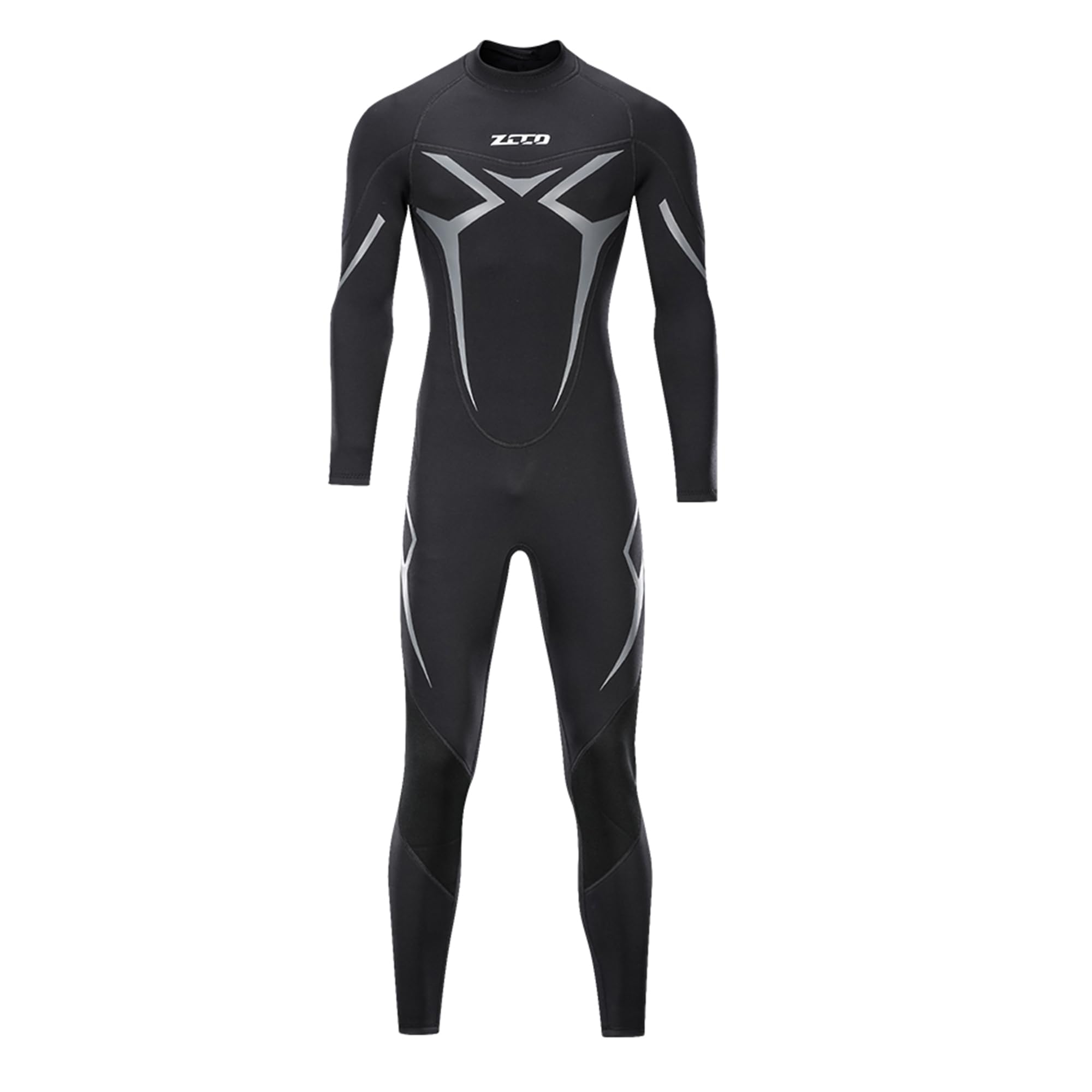 ZCCO Wetsuits Men's 3mm Premium Neoprene Full Sleeve Dive Skin for Spearfishing,Snorkeling, Surfing,Canoeing,Scuba Diving Wet Suits (Black, 4XL)