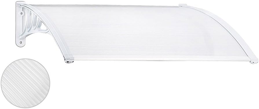 Parasols Canopies Shade Awnings Bakaji Shelter Polycarbonate Transparent For Doors And Windows Modular Canopy Outdoor Garden Terrace Balcony Color Gray 80 X 100 Cm Gaixample Org