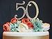 50 Cake Topper - Premium Gold Metal - 50th Birthday or Golden Anniversary Party Sparkly Rhinestone Decoration Makes a Great Centerpiece - Now Protected in a Box