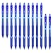 ChicRosa 40 Pack Blue Gel Pens, Retractable Medium Point Gel Ink Pens Smooth Writing for School Office Home, Comfort Grip(20 Pens with 20 Refills) (Blue) (Blue)