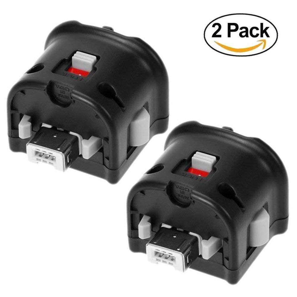 YingStar Motion Plus Adapter Remote Motion Plus Sensor Accelerator Adaptor For Wii Remote Controller - 2 PCS (Third Party Product)