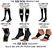 SB SOX Compression Knee Brace - Great Support That Stays in Place - Perfect for Recovery, Everyday Use - Best Treatment for Pain Relief, Meniscus Tear, Arthritis (Gray/Black, X-Large)