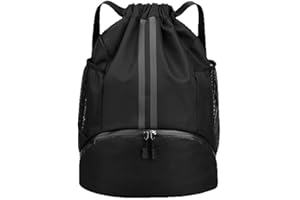 Drawstring Bag Sports Soccer Basketball Volleyball Bag Waterproof String Swimming Gym Backpack