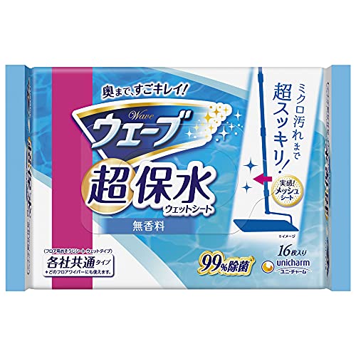ウェーブ フロア用掃除用品 ウェットシート 超保水 16枚商品画像