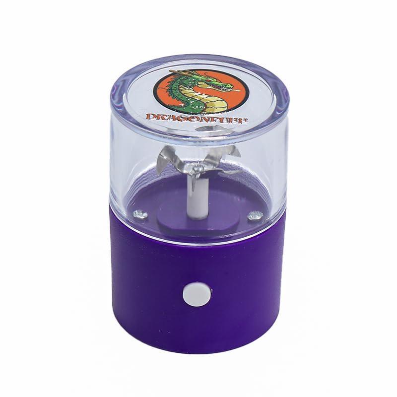 DRAGONPUFF Powercharge Electic Herb Grinder Upgraded Portable Dry Herb Tobacco Crusher (Purple)