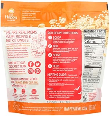 happy baby organic oats and quinoa