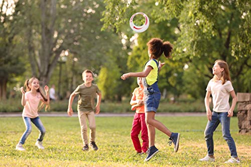 Cool Frisbees for Kids Toys Bulk [4 Pack Set] – Glow in The Dark Frisbee Rings – Light Flying Disc Floats On Water – Best for Outdoor Fun & Family Games, Golf Discs, Stocking Stuffers! - Made in USA - Thumbnail 5