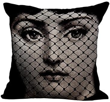 Cushion Cover Retro And Simple Fornasetti Artist Nordic Style 50% cotton, 50% polyester Pillow Case Sofa Waist Home Decorative Pillow Cover Perfect Pillow Cover