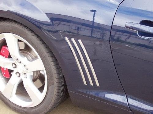 Side Vent Inserts Polished Billet Fits; Camaro 2010-2015