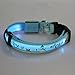 Itery LED Dog Pet Collars Flashing Light Up Pets Collar Size Adjustable Christmas Snowman Pattern (Blue Snowman)