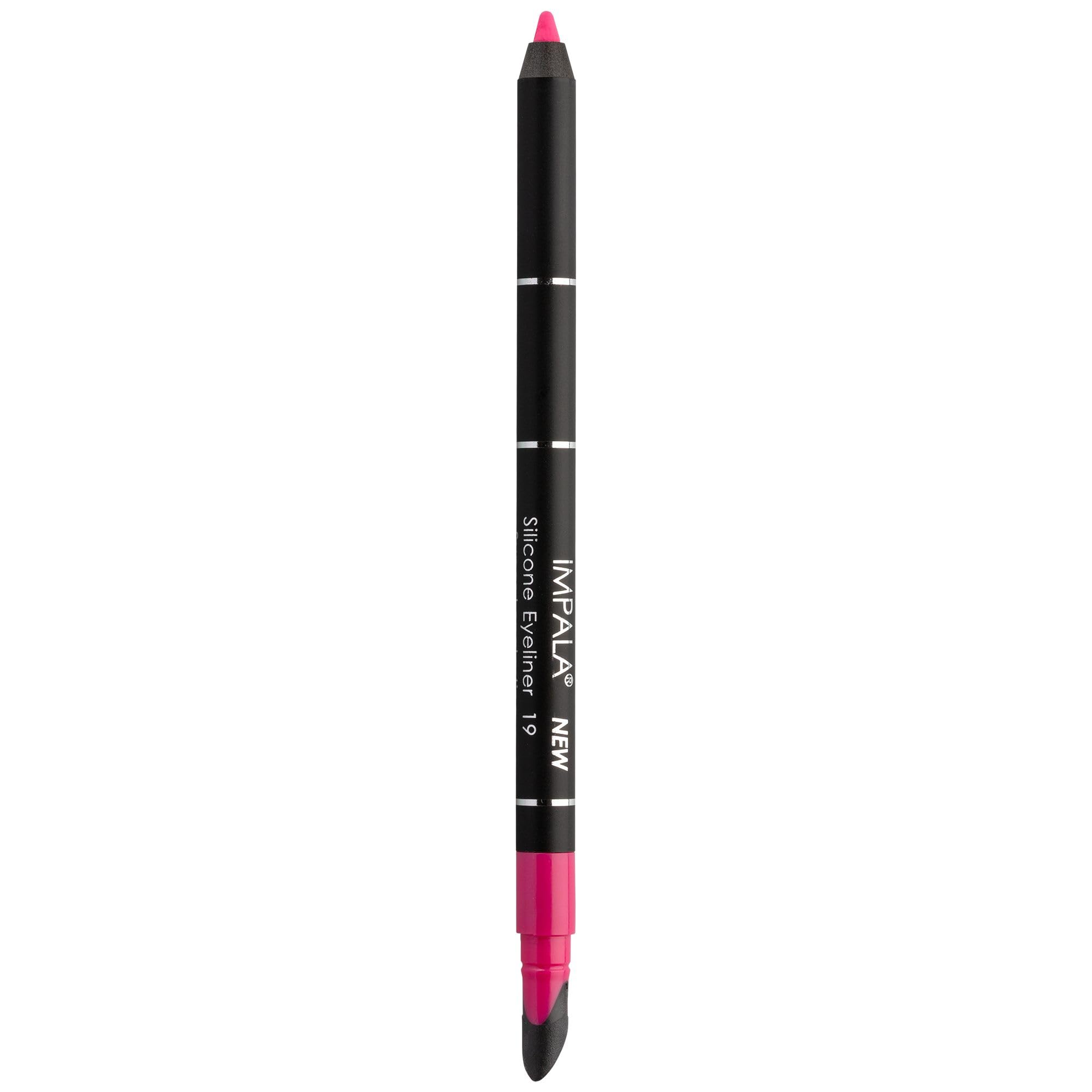 IMPALA | Waterproof Eyeliner with Silicone, Pink Color No. 19 | Defined Line or Smudged Effect | Easy-to-Apply Creamy Texture | Intense, Long-Lasting, and Water-Resistant Color