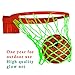 Demlor Basketball Rim Net Outdoor Sports Glow in The Dark Nylon Basketball Hoop Net All Weather Thick Standard Basketball Net Replacement