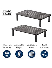Malla de Metal ajustable computadora soporte de monitor   perfecto para monitores, computadora portátil, de sobremesa y más