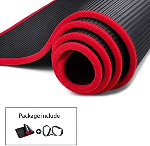 zjjxxx Yoga Mat 10mm Thickened Non-Slip NBR Fitness Gym Mats Sports Cushion Gymnastic Pilates Pads