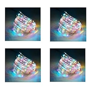 tu casa DW-419 – LED Copper Wire String Light Battery Operated – 3 Mtrs – Multi – Set of 4