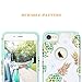 Fingic for iPhone 8/7 Case,Pineapple Hybrid 2 in 1 Shock-Absorbent Green Silicone & Polycarbonate Case with Pineapple & Dandelion Design
