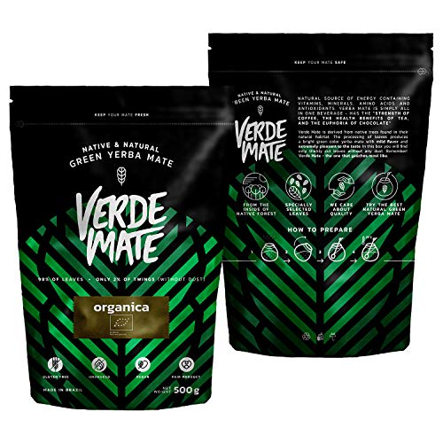 Verde Mate Green Orgánica 500 g â Bio Yerba Mate aus Brasilien â Rauchfrei & schonend verarbeitet 0,5 kg – Bild 3