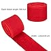Colovis 3 Rolls Red Green Natural Burlap Ribbon Christmas Burlap Ribbon Rolls,2.4 Inches by 590 Inches Perfect for DIY,Craft,Gift Wrap Decor.