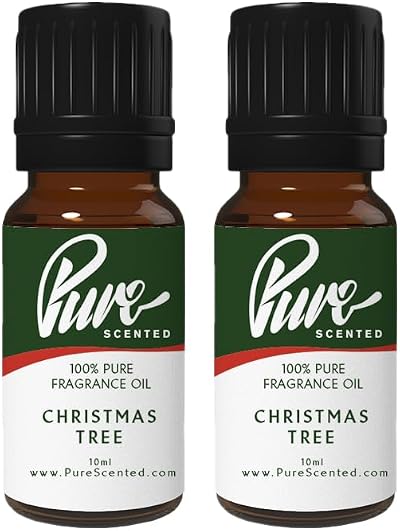 Pure Scented 20ml Fragrance Oils 2x10ml Christmas Tree for Candles & Soaps