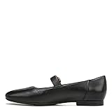 Naturalizer Womens Kelly Mary Jane Flat Black