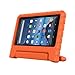 BLUEWIND All New Fire 7 2017 Case, Protective Kids Case for Fire 7 2017 Tablet (7th Generation, 2017 Release) Light Weight Shock Proof with Handle Stand Kids Case Cover for Fire 7 2017 Tablet,Orange