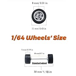 WAVEIST 1/64 Wheels and Tires，Real Rider