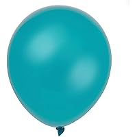 Unique Solid Party Latex Balloons, 12", Teal